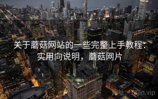 关于蘑菇网站的一些完整上手教程：实用向说明，蘑菇网片