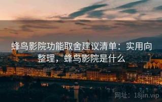 蜂鸟影院功能取舍建议清单：实用向整理，蜂鸟影院是什么