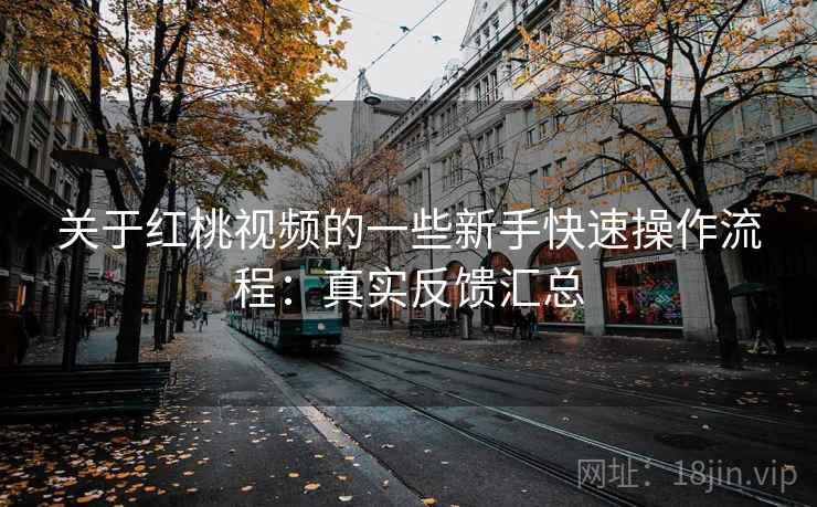 关于红桃视频的一些新手快速操作流程：真实反馈汇总
