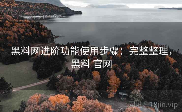 黑料网进阶功能使用步骤:完整整理,黑料 官网 黑料网进阶功能使用步骤:完整整理,黑料 官网